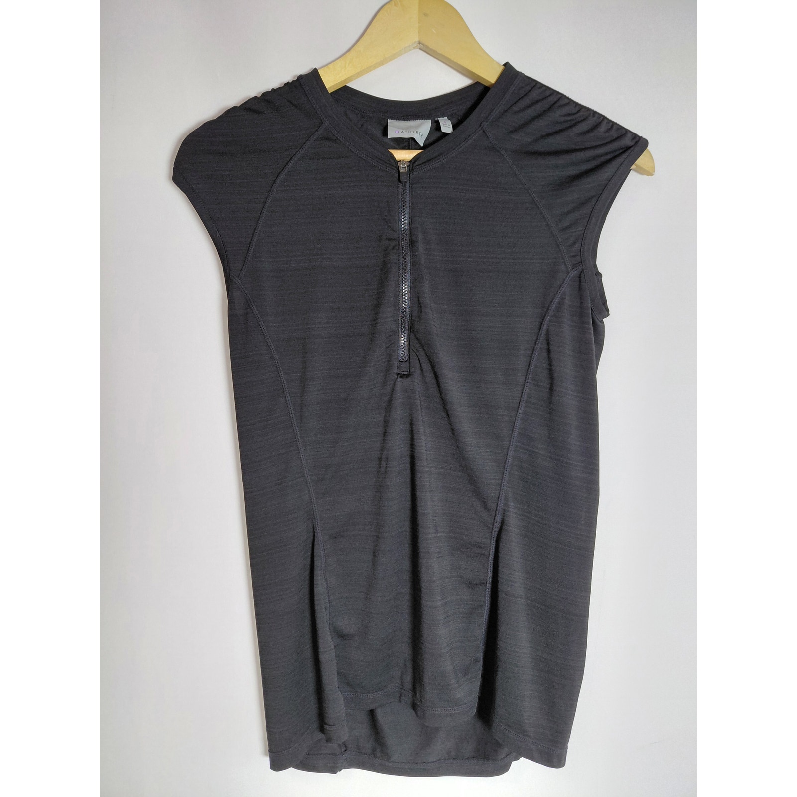 Athleta Black Sleeveless Top Solid Knit Women Size S
